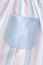 Crab french knot stripe girl set