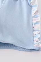 Crab french knot stripe girl set