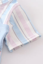 Crab french knot stripe girl bubble