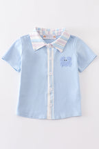 Crab french knot boy shirt