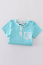 Blue aqua meadow boy set