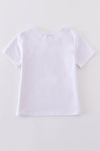 White music fan print mom&me top