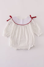 Maroon Alabama embroidery dot bubble