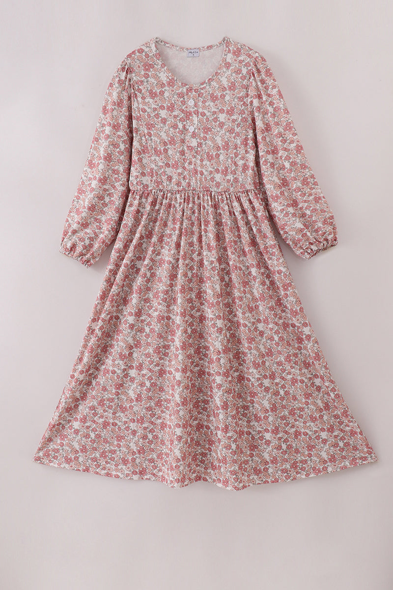 Floral print mom&me dress