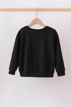 Black reindeer sequin mom&me sweatshirt