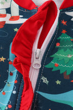 Green dinosaur print ruffle romper