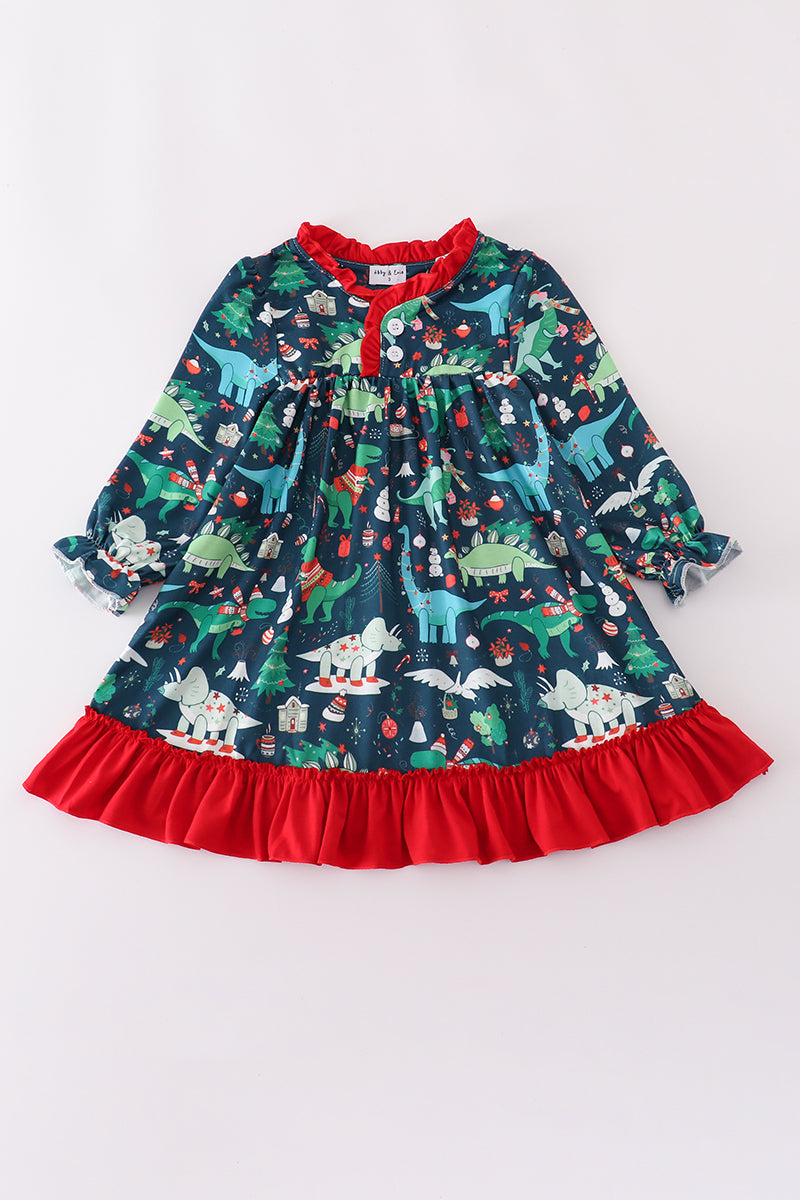 Dinosaur Ruffle Dress