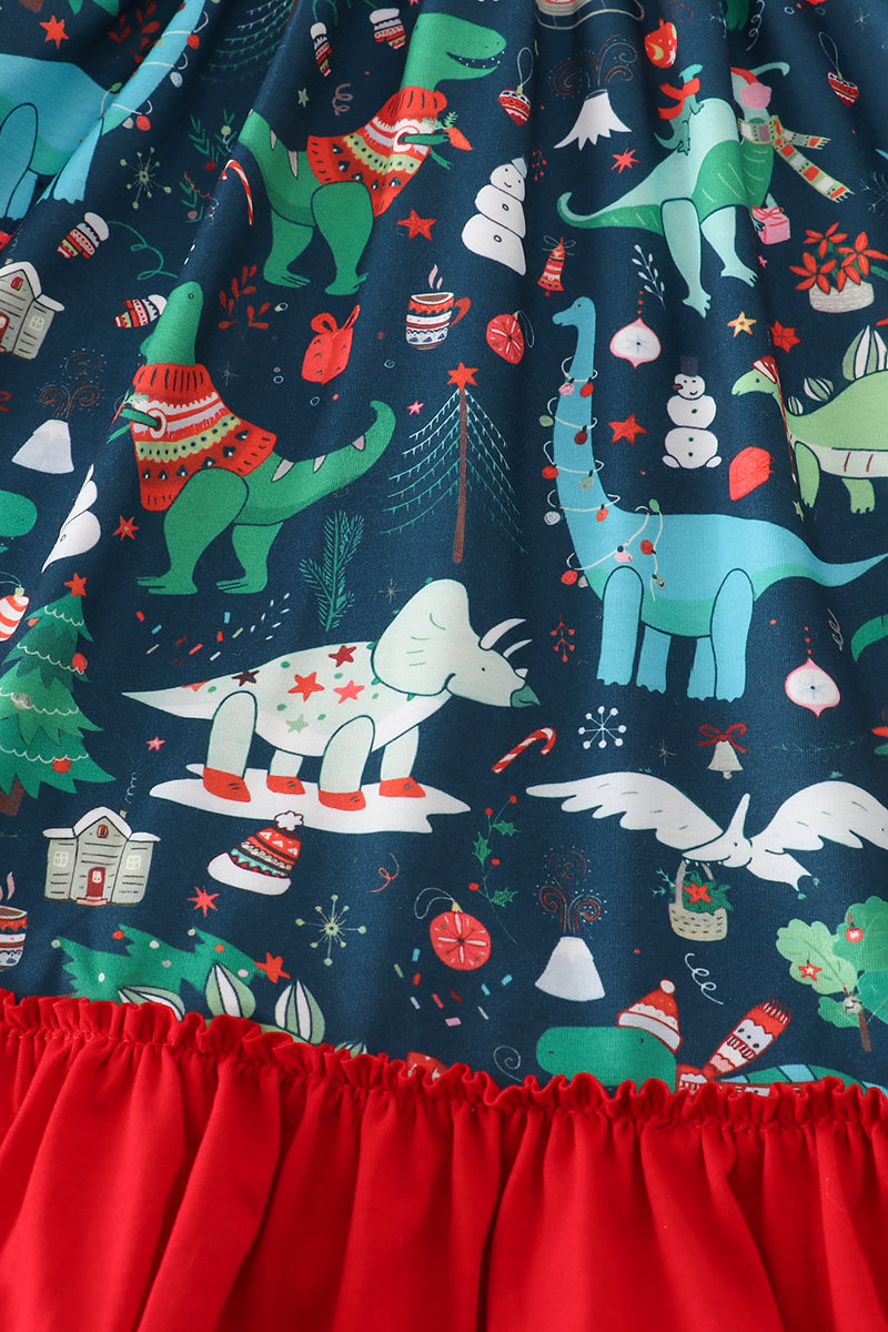 Dinosaur Ruffle Dress