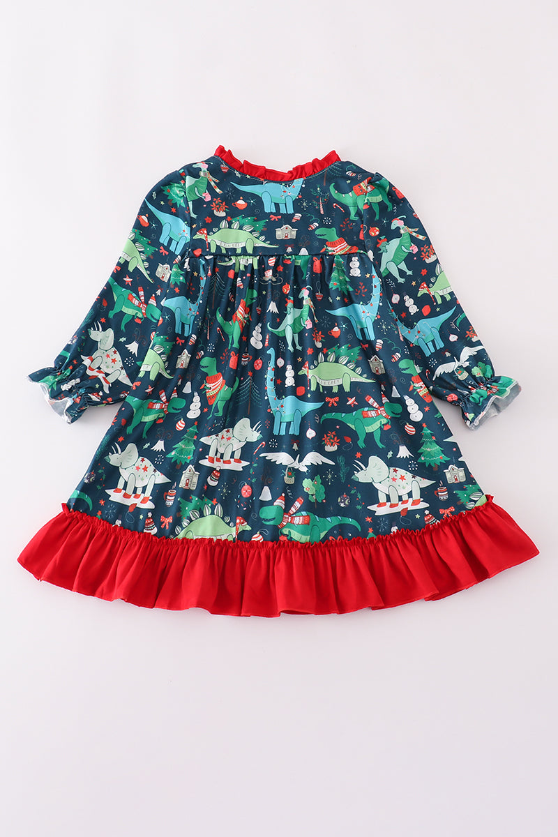 Dinosaur Ruffle Dress