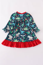 Dinosaur Ruffle Dress