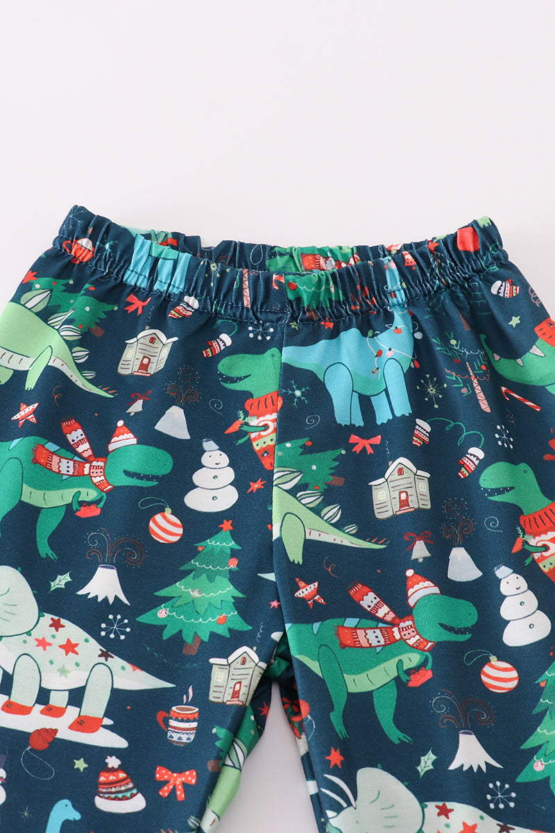 Green Dinosaur Pants Set