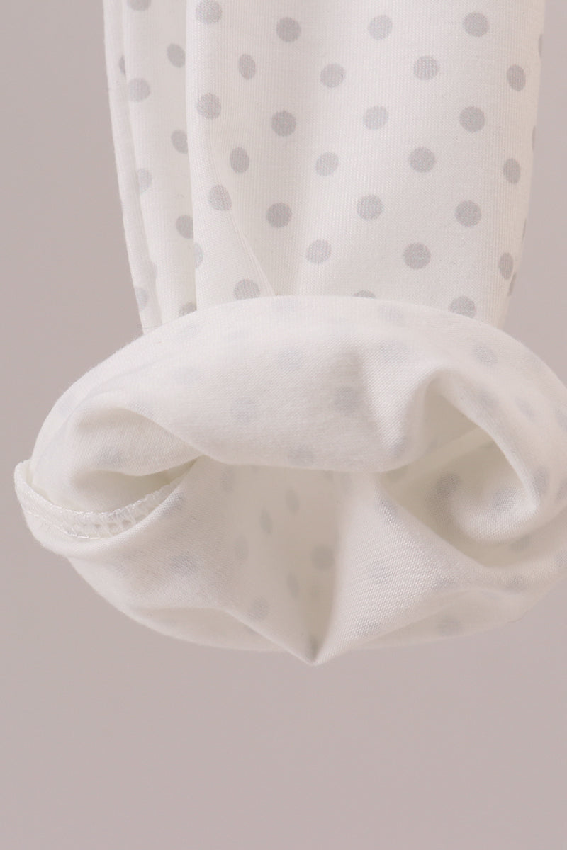 Navy christmas santa claus embroidery pants set