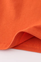 Rust deer embroidery gingham pants set