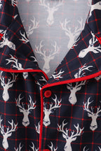 Navy deer print mom gown