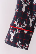 Navy deer print mom gown