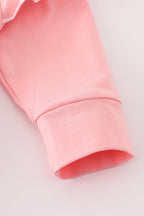 Pink believe embroidery ruffle bubble