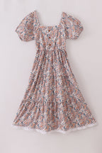 Floral print mom dress