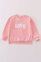 Valentine's day love french knot mom&me top