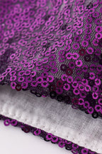 Purple sequin mardi gras mom&me skorts