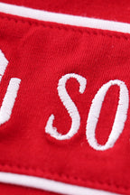 Red sooners embroidery boy bubble