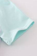 White cross he is risen glitter embroidery mom&me top