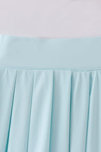 Blue Pleats active skorts