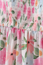 Blossom bliss smocked mom dress