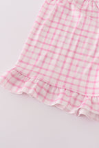 Pink party puppy print set