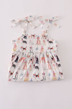 Pink party puppy print set