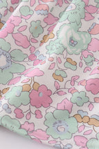 Mint pink floral print set