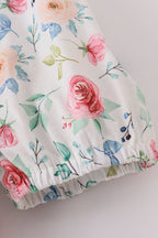 Green garden rose mom dress