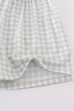 Blue farm chicken embroidery set