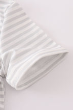 Maroon Mississippi applique stripe set