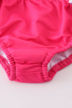 Pink Paradise Reef print 2pc swimsuit