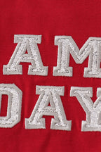 Maroon Alabama GAME DAY glitter shorts set