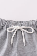 Maroon Alabama GAME DAY glitter shorts set