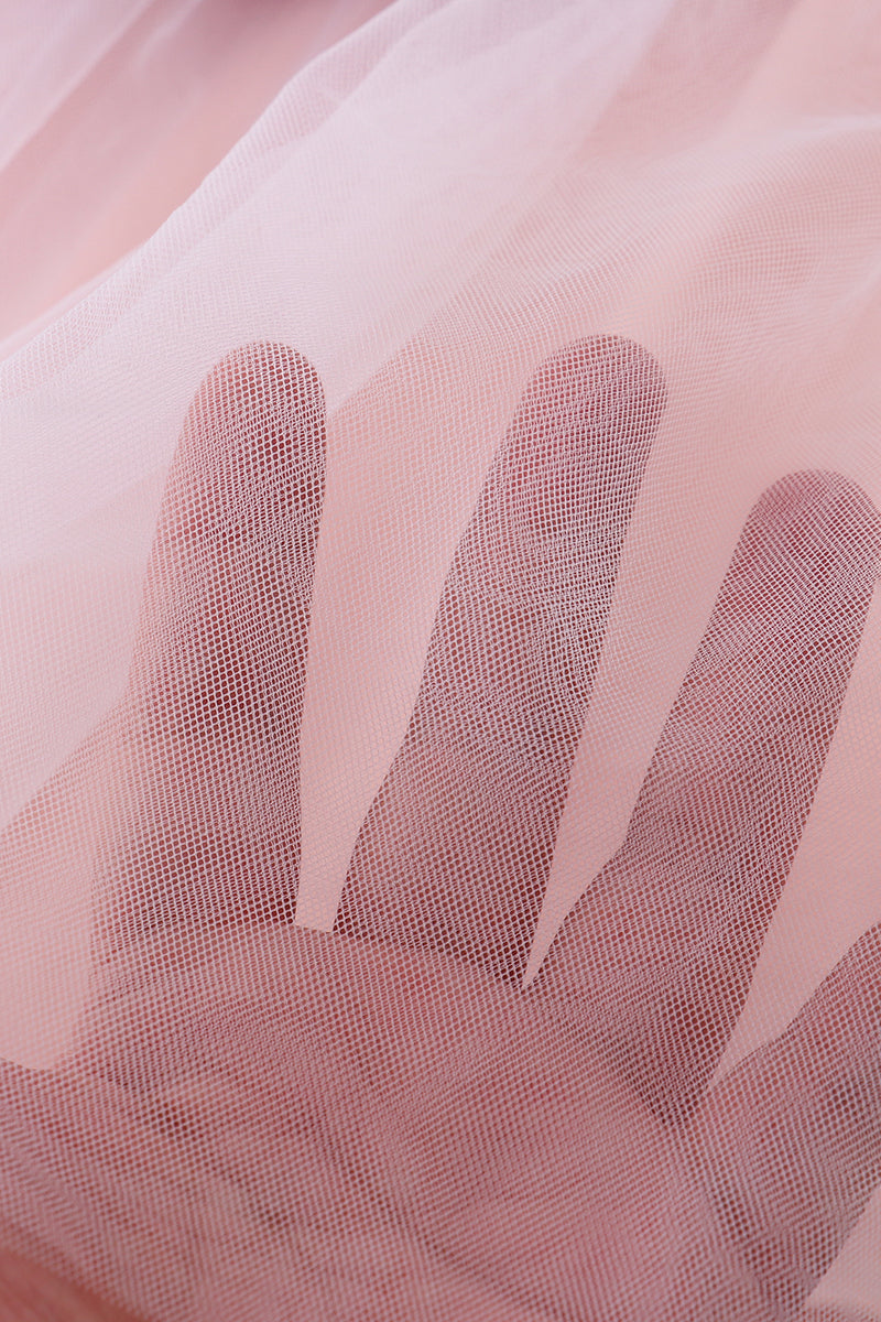 Purple princess embroidery ruffle dress