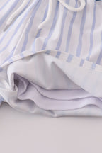 Blue stripe boy swim trunks UPF50+