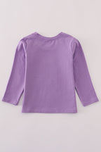 Purple gold LSU geaux tiger sequin top