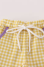 Purple gold LSU geaux tiger sequin set