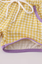 Purple gold LSU geaux tiger sequin set