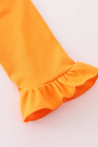 Orange Tennessee go vols applique ruffle pants set