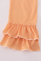Orange Tennessee go vols applique ruffle pants set