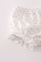 Orange Tennessee go vols embroidery bloomer set