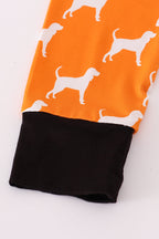 Orange Tennessee bamboo pajamas set