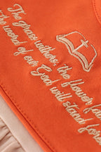 Rust isaiah embroidery ruffle pants set