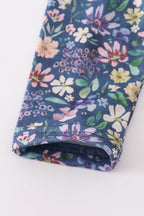 Purple floral lace bloomer set