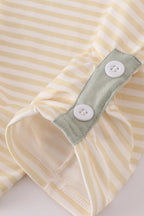 Puppy embroidery smocked ruffle pants set