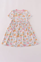 Pink pumpkin bamboo dress