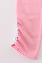 Purple puppy french knot stripe pants set